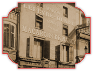 Macarons de Nancy : Biscuiterie Lefèvre-Denise 55, rue Saint-Dizier Nancy en 1890.